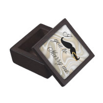 I Mustache you -to Marry Me Premium Gift Box