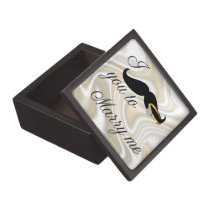 I Mustache you -to Marry Me Premium Jewelry Box