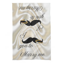I Mustache you -to Marry Me Towel