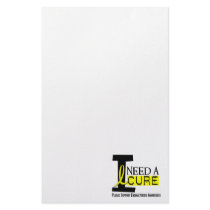I Need A Cure 1 Endometriosis Customized Stationery