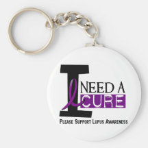 I NEED A CURE 1 LUPUS T-Shirts Keychain