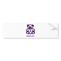 I Need A Hug Bear Purple The MUSEUM Zazzle Gifts Bumper Stickers