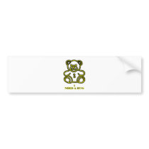 I Need A Hug Bear Yellow The MUSEUM Zazzle Gifts Bumper Stickers