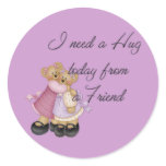 I Need a Hug today from a Friend Stickers stickers