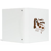 I Need A Meeting Vinyl Binder
