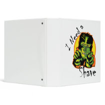 I Need A Shave Vinyl Binder