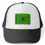 I NEED MORE BASS green -Dubstep-DnB-Hip Hop-Crunk hats