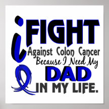 I Need My Dad Colon Cancer Posters