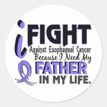 I Need My Father Esophageal Cancer Round Stickers