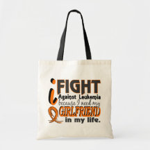 I Need My Girlfriend Leukemia Canvas Bags