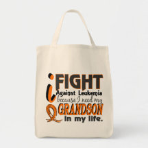 I Need My Grandson Leukemia Tote Bag