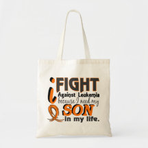 I Need My Son Leukemia Tote Bag