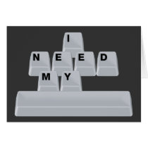 I Need My Space cards by FunnySillyShirts I Need My Space cards