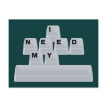 I Need My Space postcards by FunnySillyShirts I Need My Space postcards