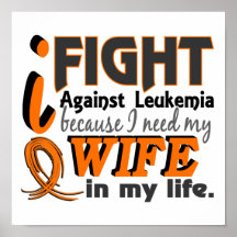 I Need My Wife Leukemia Print