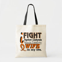 I Need My Wife Leukemia Tote Bag