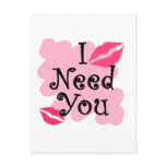 I need you postcards