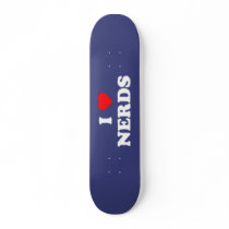 "I ♥ Nerds" Blue skateboards