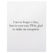 I never forget a face (St.K) letterhead
