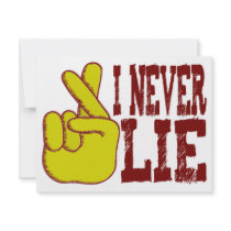 I never lie t-shirt invitations