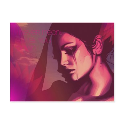 I never meant to let you down Postcard by Mered1th