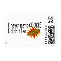 I Never Met A Cookie I Didn't Like Postage Stamp