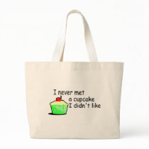 I Never Met A Cupcake I Didn't Like Canvas Bag