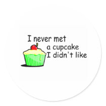 I Never Met A Cupcake I Didn't Like stickers
