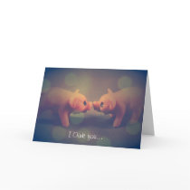 I Oink you. Greeting Cards