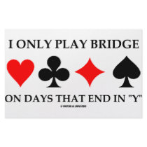 I Only Play Bridge On Days That End In "Y" stationery by wordsunwords I Only Play Bridge On Days That End In "Y" stationery