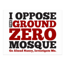 I Oppose the Ground Zero Mosque Postcard