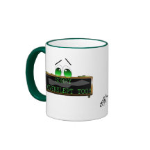 I overslept too! coffee mug