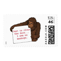 I Own No Monkeys postage