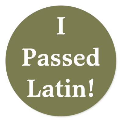 I Passed Latin! Stickers