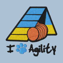 I Paw Agility embroidered shirts