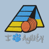 I Paw Agility embroidered shirts