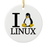 I Penguin Linux 2 Christmas Tree Ornaments