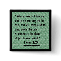 I Peter 2:24 scripture button