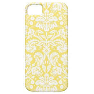 i Phone 5 Lemon Damask Pattern iPhone 5 Case
