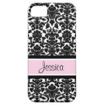 i Phone 5 Pink Damask Custom Name iPhone 5 Case