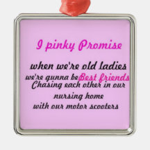 I Pinky Promise Best Friends Ornament