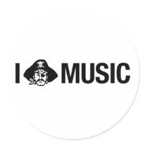 i pirate music stickers