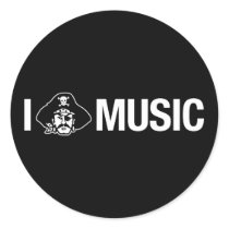 i pirate music stickers