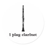 I Play Clarinet stickers