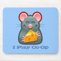 I Play Co-Op Ratpad mousepads by alamofireinc I Play Co-Op Ratpad mousepads