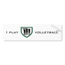 I play D1 volleyball: Bumper Sticker bumper stickers