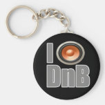 I PLAY DnB Drum and Bass music shirts and gear keychains