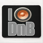 I PLAY DnB Drum and Bass music shirts and gear mousepads