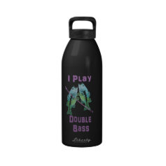 I Play Double Bass Fish Drinking Bottles