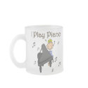 I Play Piano Mug by stick_figures I Play Piano Mug